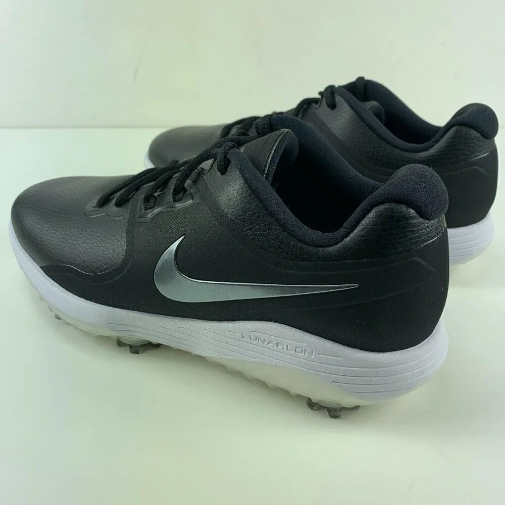 Nike Golf Shoes Wide Mens Vapor Pro Golf Soft Spikes Lunarlon Sole‎ Black